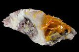 Orange Wulfenite Crystals on Quartz - Rowley Mine, Arizona #118963-1